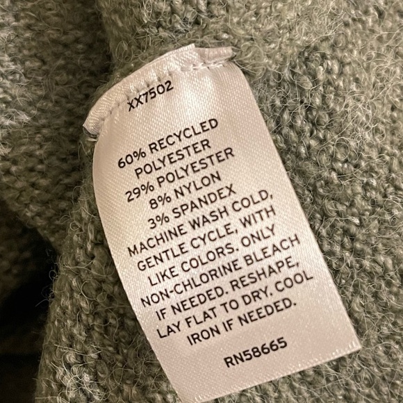 ABOUND COZY POLO SWEATER IN GREEN LICHEN IN SIZE XXL NWT - Picture 10 of 10